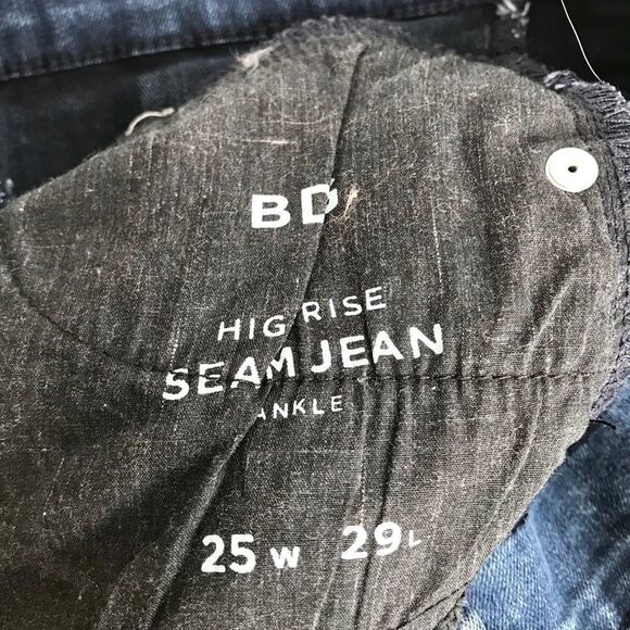 BDG High Rise Seam Jean Ankle Medium Wash 25X29 - Picture 11 of 11
